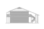 Colonial House Plan Left Elevation - Villager III Two-Story Fourplex 001D-0096 - Shop House Plans and More