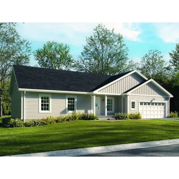 Cabin & Cottage House Plan Front of Home - Corwin Ranch Home 001D-5041 | House Plans and More