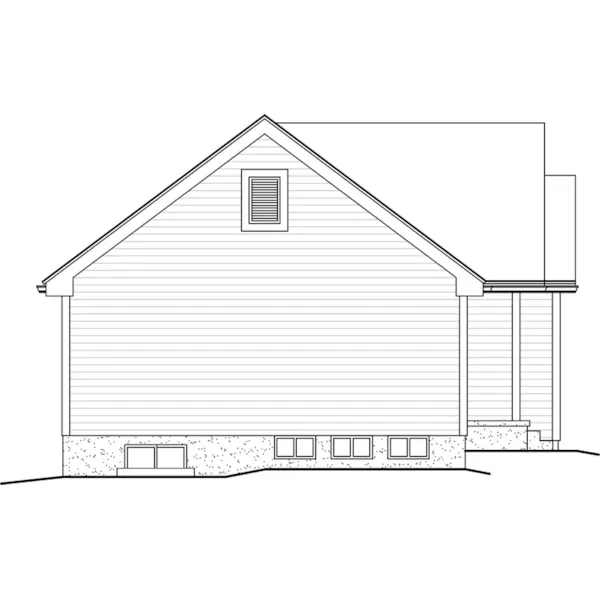 Cabin & Cottage House Plan Left Elevation - Corwin Ranch Home 001D-5041 | House Plans and More