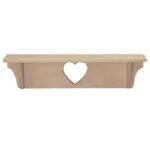 24" heart shelf adds a charming place to display all sorts of items in a bedroom, kitchen or other space