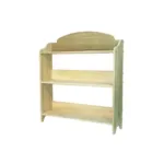 This three shelf bookcase holds many books and can be painted any color to match a children's bedroom or an office