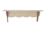 This Duxbury shelf has scalloped bottom edges and is a great versatile size