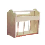 This Traditional style magazine rack easily fits with many room designs