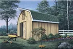 Building Plans Front Photo 01 - Marianna Barn Storage Shed 002D-4501 | House Plans and More