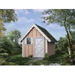 This charming playhouse/storage shed is a versatile structure that can adapt to your family's needs