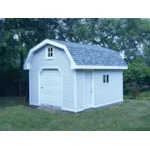 Building Plans Front Photo 01 - Marcella Barn Storage Shed 002D-4521 | House Plans and More