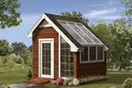 Building Plans Front Photo 01 - Boscobel Garden Shed 002D-4523 | House Plans and More