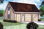 Building Plans Front Image - Gayle Garage With Workshop 002D-6004 | House Plans and More