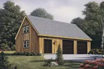 Building Plans Front Photo 01 - Gayle Garage With Workshop 002D-6004 | House Plans and More