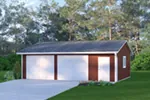 Building Plans Front Photo 01 - Latasha Western Style Garage 002D-6024 | House Plans and More