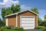 Modest one-car garage is the perfect garage solution
