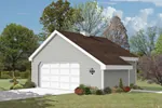 Two-car garage with extra storage space perfect for household necessities