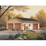 Building Plans Front Image - Lorenza Three-Car Garage 002D-6042 | House Plans and More