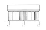 Building Plans Front Elevation - Giordana Carport With Storage 002D-6045 | House Plans and More