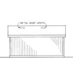 Building Plans Rear Elevation - Giordana Carport With Storage 002D-6045 | House Plans and More