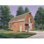 Multi-purpose barn has multiple windows and doors for accessing equipment easily 