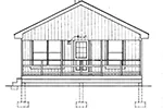 Cabin & Cottage House Plan Front Elevation - Hunters Cove Sports Cabin 002D-7508 | House Plans and More