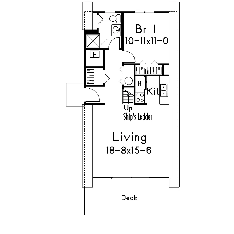 Rustic Project Plan First Floor 002D-7513