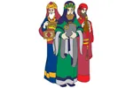 Three wise kings are colorful additions to your nativity scene