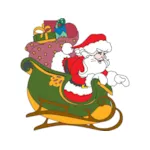 The Santa sleigh can be arranged with the reinderr patterns for an entire Santa sleigh scene