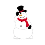 Simply designed Frosty the snowman