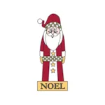 Santa Noel is a cute nostalgic design yard art pattern for the holidays