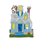 This fun and colorful ghost house is the perfect addition to your Halloween backyard display