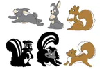 Squirrels, rabbits and skunks adds a cute woodsy touch to your backyard wilderness