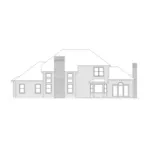 Traditional House Plan Rear Elevation - Brentwood Traditional Home 003D-0004 - Search House Plans and More