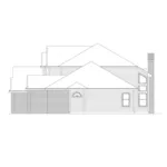 Traditional House Plan Right Elevation - Brentwood Traditional Home 003D-0004 - Search House Plans and More