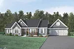 Ranch House Plan Front of House 003D-0005