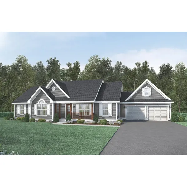 Ranch House Plan Front of Home - Greenfield Country Ranch Home 003D-0005 - Search House Plans and More