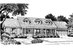 Ranch House Plan Front Image of House - Ryland Ranch Home 005D-0001 - Shop House Plans and More