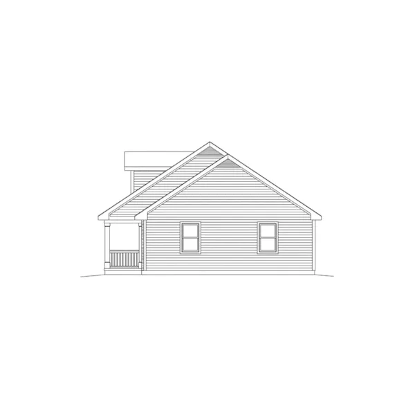 Ranch House Plan Right Elevation - Ryland Ranch Home 005D-0001 - Shop House Plans and More