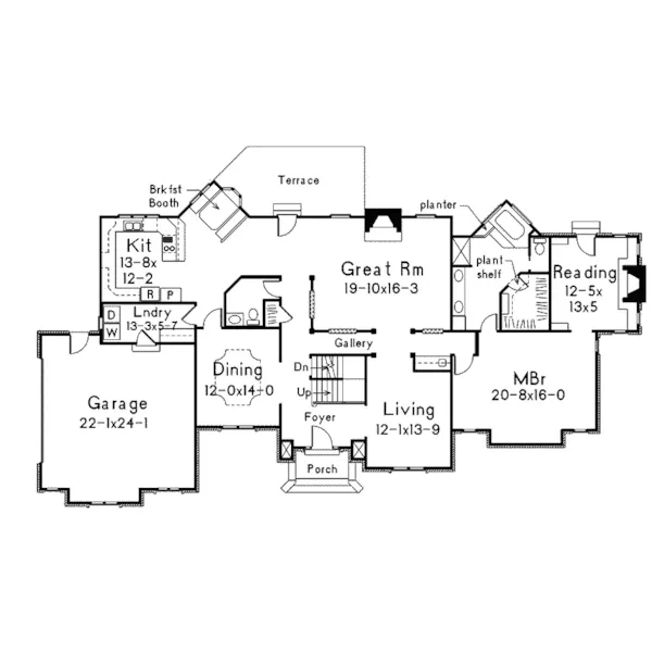 Neoclassical House Plan First Floor - Briarcrest Luxury Two-Story Home 006D-0002 - Search House Plans and More