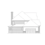 Neoclassical House Plan Left Elevation - Briarcrest Luxury Two-Story Home 006D-0002 - Search House Plans and More