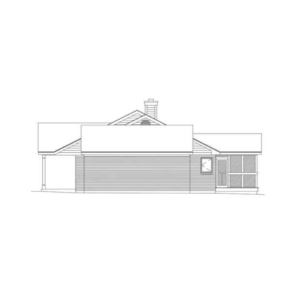 Country House Plan Right Elevation - Rockwood Country Ranch Home  006D-0003 - Shop House Plans and More