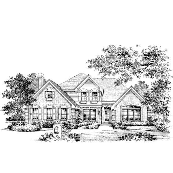 Traditional House Plan Front Photo 03 - Osborne Traditional Home 007D-0001 - Shop House Plans and More