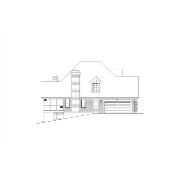 Traditional House Plan Left Elevation - Osborne Traditional Home 007D-0001 - Shop House Plans and More