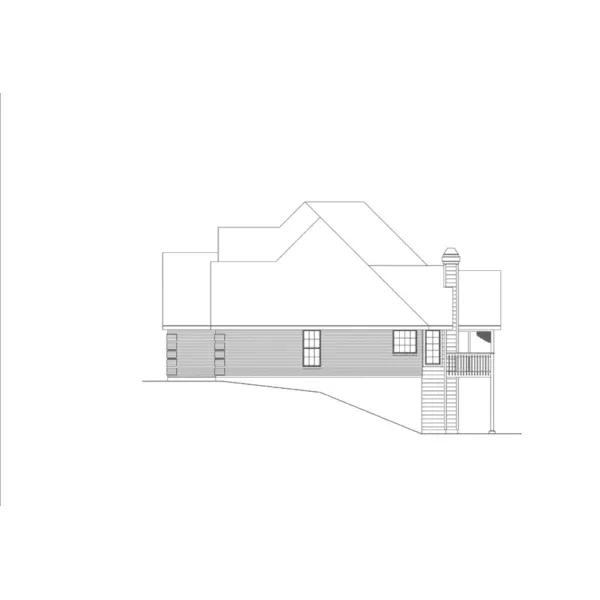 Traditional House Plan Right Elevation - Osborne Traditional Home 007D-0001 - Shop House Plans and More