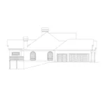 Southwestern House Plan Left Elevation - Clayton Atrium Ranch Home 007D-0002 - Search House Plans and More