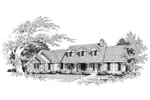 Country House Plan Front Image of House - Southton Traditional Home 007D-0004 - Shop House Plans and More