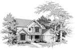 Traditional House Plan Front Image of House - Johnsbrook Traditional Home 007D-0005 - Search House Plans and More