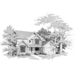 Traditional House Plan Front Photo 01 - Johnsbrook Traditional Home 007D-0005 - Search House Plans and More