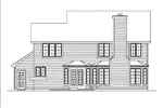 Traditional House Plan Rear Elevation - Johnsbrook Traditional Home 007D-0005 - Search House Plans and More