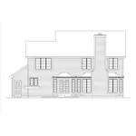 Traditional House Plan Rear Elevation - Johnsbrook Traditional Home 007D-0005 - Search House Plans and More