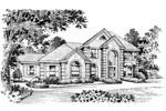 Luxury House Plan Front Image of House - Vandemark Traditional Home 007D-0006 - Shop House Plans and More