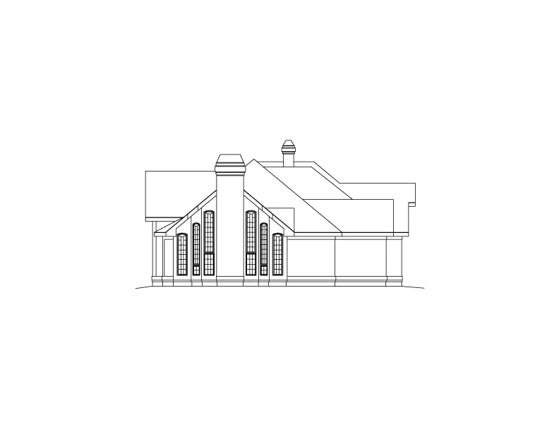 Modern House Plan Left Elevation - Altamont Ranch Home 007D-0007 - Search House Plans and More