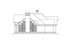 Sunbelt House Plan Left Elevation - Altamont Ranch Home 007D-0007 - Search House Plans and More