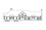 Sunbelt House Plan Rear Elevation - Altamont Ranch Home 007D-0007 - Search House Plans and More